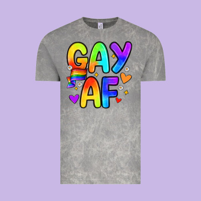 Gay Af Vintage Tee Designed By Zillion Design Studio