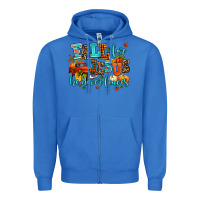 True Royal fall for jesus he never leaves Zipper Hoodie - AdoDesignShop