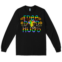 Black free dad hugs Long Sleeve Tee - CowhideDigitalArt