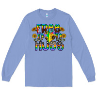 Colony Blue free dad hugs Long Sleeve Tee - CowhideDigitalArt
