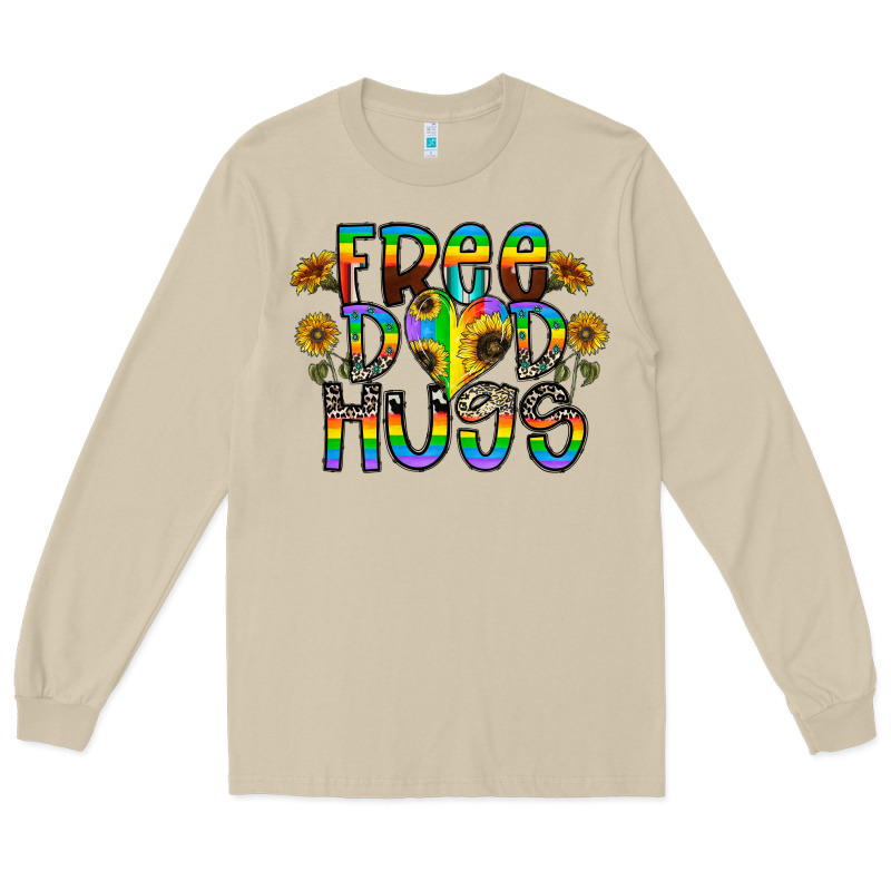 Free Dad Hugs Long Sleeve Tee by CowhideDigitalArt | Teevron