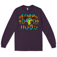 Plum free dad hugs Long Sleeve Tee - CowhideDigitalArt
