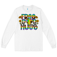 White free dad hugs Long Sleeve Tee - CowhideDigitalArt