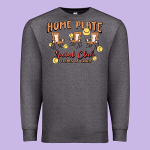Glitter Softball Premium Sweatshirt Designed By Maliassmallbusiness