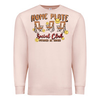 Pale Pink glitter softball Premium Sweatshirt - MaliasSmallBusiness