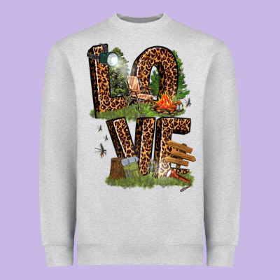 Heavyweight Sweatshirt love camping