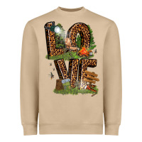 Mushroom love camping Heavyweight Sweatshirt - texasbilliewilder