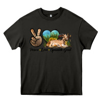 Asphalt Peace Love Spanish Goat Heavy Core Tee - LillyAllenDesigns
