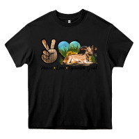 Black Peace Love Spanish Goat Heavy Core Tee - LillyAllenDesigns