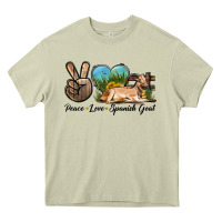 Mossy Peace Love Spanish Goat Heavy Core Tee - LillyAllenDesigns
