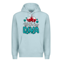 Blue Mist birthday diva turquoise Premium Hoodie - MaliasSmallBusiness