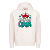 Pale Pink birthday diva turquoise Premium Hoodie - MaliasSmallBusiness