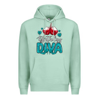 Seafoam birthday diva turquoise Premium Hoodie - MaliasSmallBusiness