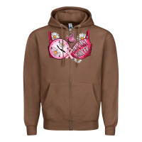 Chestnut Hour Breast Cancer Bra Zipper Hoodie - Artiststas