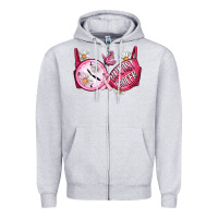 Heather Grey Hour Breast Cancer Bra Zipper Hoodie - Artiststas