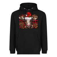 Black Christmas background baby calf Heavyweight Hoodie - BarkalooDesign