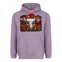 Lavender Christmas background baby calf Heavyweight Hoodie - BarkalooDesign