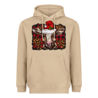 Mushroom Christmas background baby calf Heavyweight Hoodie - BarkalooDesign
