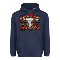 Navy Christmas background baby calf Heavyweight Hoodie - BarkalooDesign