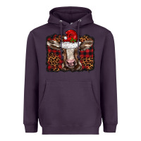 Plum Christmas background baby calf Heavyweight Hoodie - BarkalooDesign