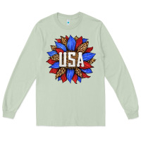 Matcha american sunflower Long Sleeve Tee - HRA Design Shop