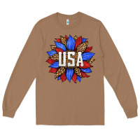 Toasted Coconut american sunflower Long Sleeve Tee - HRA Design Shop