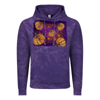 Cloud Purple Halloween Pumpkin Cobweb Background Vintage Hoodie - RanaPortraitStore