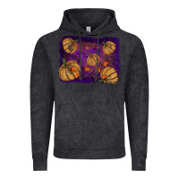 Vintage Black Halloween Pumpkin Cobweb Background Vintage Hoodie - RanaPortraitStore