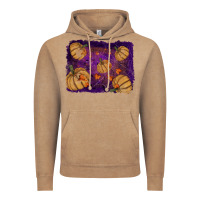 Vintage Coffee Halloween Pumpkin Cobweb Background Vintage Hoodie - RanaPortraitStore