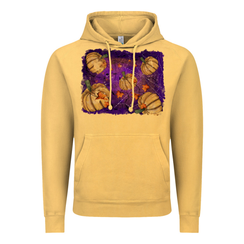 Halloween Pumpkin Cobweb Background Vintage Hoodie by RanaPortraitStore | Teevron