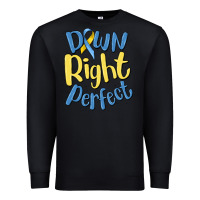 Black down right perfect Premium Sweatshirt - MaliasSmallBusiness