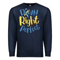 Navy down right perfect Premium Sweatshirt - MaliasSmallBusiness