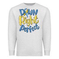 Oatmeal Heather down right perfect Premium Sweatshirt - MaliasSmallBusiness
