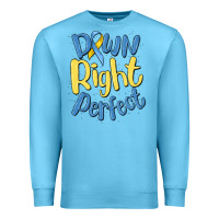 Ocean Blue down right perfect Premium Sweatshirt - MaliasSmallBusiness