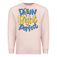 Pale Pink down right perfect Premium Sweatshirt - MaliasSmallBusiness
