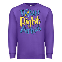 Purple down right perfect Premium Sweatshirt - MaliasSmallBusiness