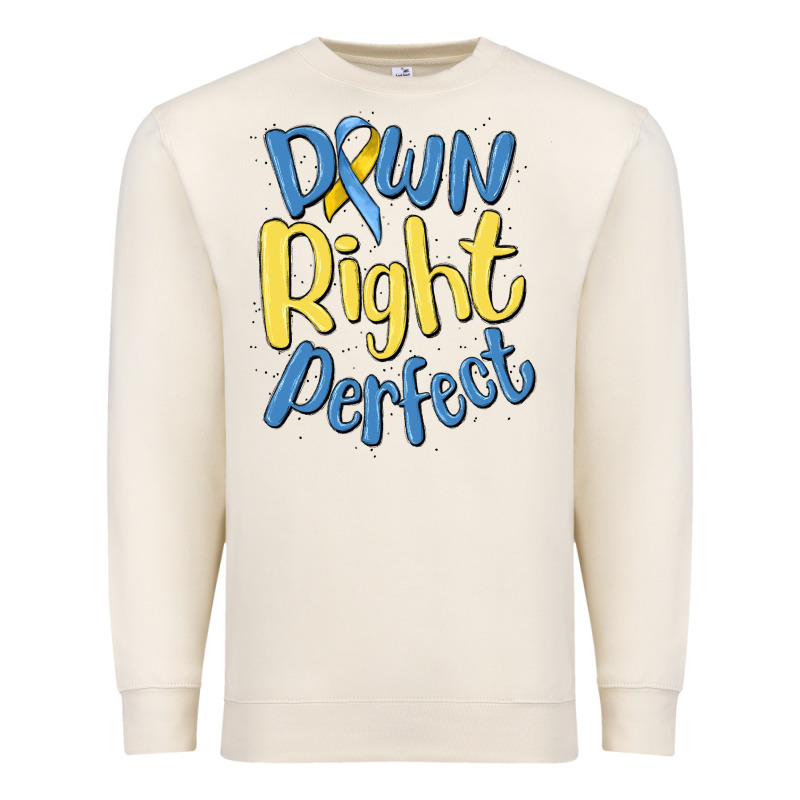 Down Right Perfect Premium Sweatshirt by MaliasSmallBusiness | Teevron