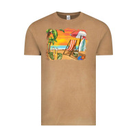 Vintage Camel sunset beach background Vintage Tee - BarkalooDesign