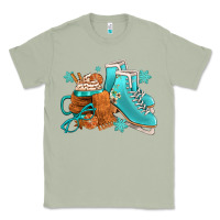 Matcha Winter Ice Skating Boots And Coffee Classic Tee - FaDigitalArtStudio