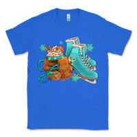True Royal Winter Ice Skating Boots And Coffee Classic Tee - FaDigitalArtStudio
