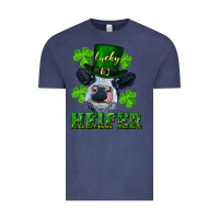 Vintage Denim lucky heifer Vintage Tee - RanaPortraitStore