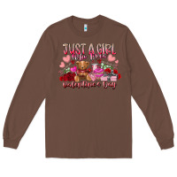 Chestnut just  girl who loves valentines day Long Sleeve Tee - RacoonDesign