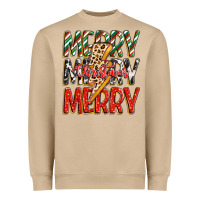Mushroom merry christmas lightning bolt Heavyweight Sweatshirt - Zillion Design Studio
