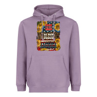 Lavender Western God Bless America Heavyweight Hoodie - LillyAllenDesigns