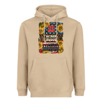 Mushroom Western God Bless America Heavyweight Hoodie - LillyAllenDesigns