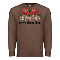 Chestnut chingona every damn day Premium Sweatshirt - MaliasSmallBusiness