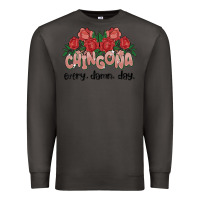 Smoke chingona every damn day Premium Sweatshirt - MaliasSmallBusiness