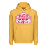 Mustard santas hot chocolate Premium Hoodie - MaliasSmallBusiness