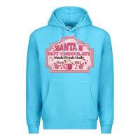 Ocean Blue santas hot chocolate Premium Hoodie - MaliasSmallBusiness
