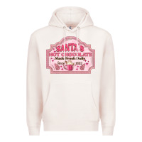 Pale Pink santas hot chocolate Premium Hoodie - MaliasSmallBusiness